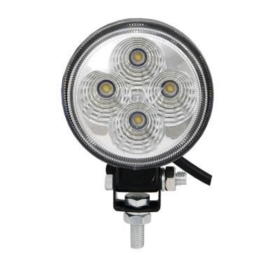 China Wholesale Diecast Aluminum Housing Round 3inch 12 Watt Working Led Light Car Led Work Light Spotlight for sale