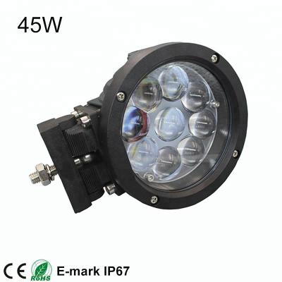 China Diecast Aluminum Housing Super Bright l24v 12v Waterproof Rubber Offroad Spot Led Work Light 4d 45w 5