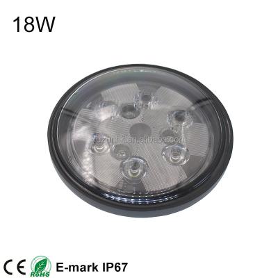 China Super bright 18w die-cast aluminum housing 4 inch led work light square around flush mount ultra-bright waterproof convenient led work light for sale