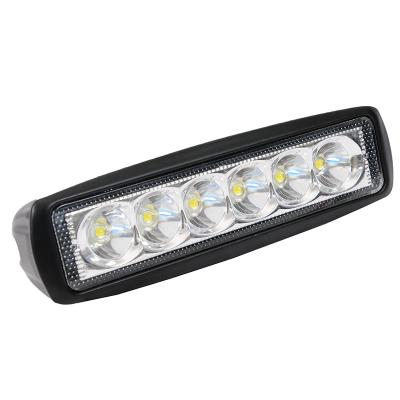 China Wholesale Die Casting Aluminum Housing 12v 6led 18w 6inch Led Work Light Driving Light For Truck for sale