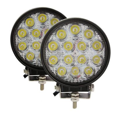 China All Car 12v Professional Waterproof 4.5inch 42w 14 Round Led Round Work Light Led Marine Flood With Super Bright for sale