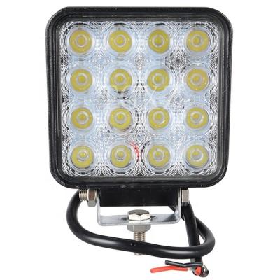 China All cars wholesale good quality 12v 4.5inch square 48w waterproof led work lamp led mechanics work lamp with IP67 for sale