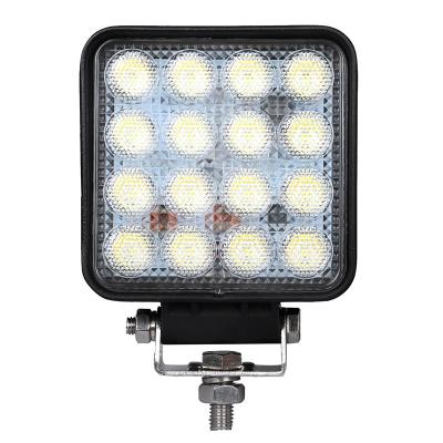 China All Cars Square High Quality 4.3inch 48w Led Machine Work Light Work Light Led 48v For Offroad Trucks for sale