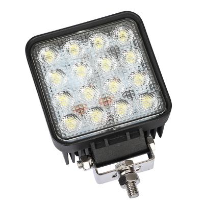 China All new cars design high quality spot led work light 4inch 48w 12 volt tractor led work lights 24 volt truck lights for heavy duty for sale