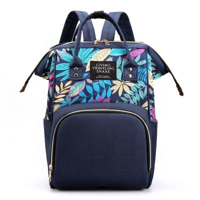 China Water Resistant Fashion Mom Baby Diaper Maternity Diaper Bags Large Capacity Travel Backpack Mom Care For Pregnant Baby Care Women Polyester for sale