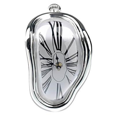 China Europe's New Surreal New Cast Twisted Salvador Dali Style Wall Watch Gift Surreal Garden Wall Clocks Decoration for sale