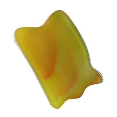 China Jade Bian Gua Sha Plate Massage Shaving Therapy Treatment Tools Face And Body Massage for sale