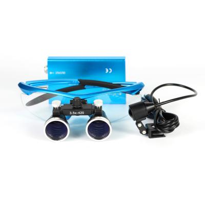 China Department of Stomatology & Dental Hospital Operating Medical Dental Loupes With Led Headlamp for sale