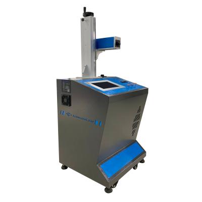 China Laser Marking 90 Series Raycus Source Fiber Laser Marking Printing Machine For 20w 30W 50W Long Lifespan Plastic Good Price for sale