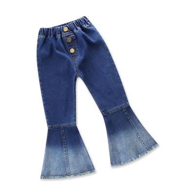 China OEM Fashion Belles Pantalones Ninas Ninas Little Flared Jeans Girls Breathable Pants for sale