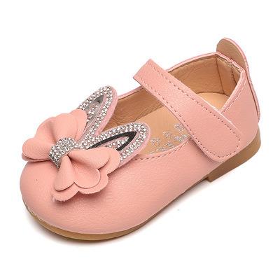 China OEM Flat Zapatos De Mujer De Nian 2022 Cute Spring New Arrival Baby Infant Shoes Girls Leather Trim Shoes for sale