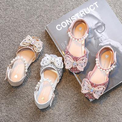 China OEM Flat Nian Slippers Pour Children New Product 2022 Summer Colorful Diamonds Baby Sandals for sale