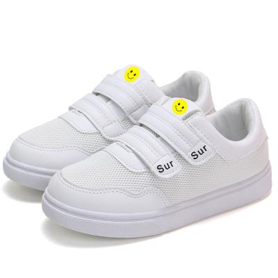 China Round Nian Sapatos Sapatos Sapatos OEM Autumn Cute Casual White Smile Kids Breathable Sports Shoes for sale