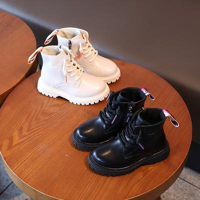 China Nian Lightweight OEM Bota De Criana Classic Martin Boots Leisure Simple Wide Classes Of Zipper Kids Shoes for sale