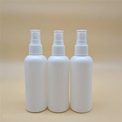 China 50ml 100ml 150ml Eco-friendly Empty HDPE Plastic White Universal Fine Mist Spray Bottle for sale