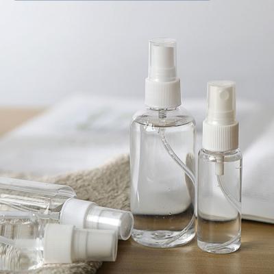 China 100ML 200ML 300ML Eco - Friendly Round Shape Perfume PET Plastic Mist Spray Bottle for sale