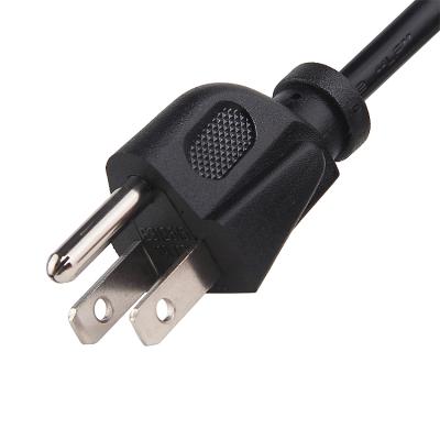 China COMPUTER LAPTOP HELL-WELL AC 220V USA Cable Attach 1M 1.5M 2M USA 3 Pin NEMA 5-15P For Computer USA Power Cord for sale