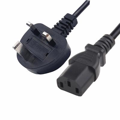 China UK Consumer Electronics HENG-WELL Plug Extension For Computer Laptop 3 Pin BSI C.A.R-U Power Cord for sale