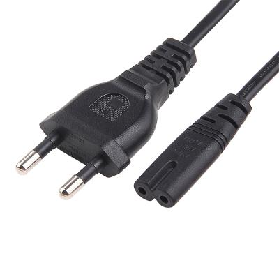 China Korea Extension Power Cord 2 Pin Prong 2.5A 250V Korea Computer Extension Cord HENG-WELL kc Cetification for sale