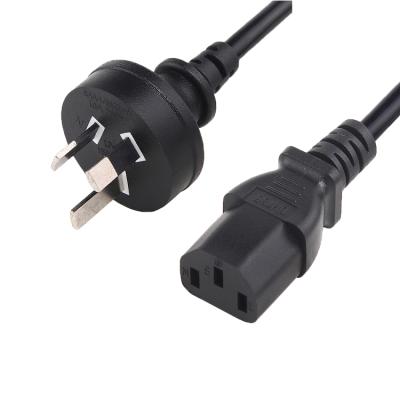 China Heng-well COMPUTER 3 Pin Lead Electric Cable Australia AU For Home Appliance C13 IEC 320 SAA Power Cords for sale