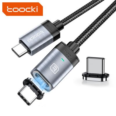 China Toocki Magnetic Type-C Data Cable Toocki PD 5A 100W Magnetic Type Double C Cable Fast Charging 1M Fast Data Transmission Magnetic USB Cable for sale