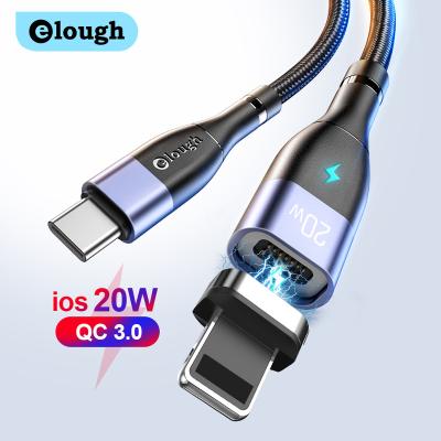 China Elough 3 in 1 Elough 60W/20W/18W Laptop 20w PD Cable 0.5m 50cm Magnetic Mobile Charging Cable Usb A To Usb C Cable Charger Cable For iPhone for sale