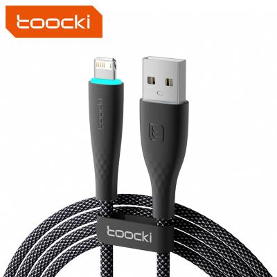 China Toocki 2.4A Usb Cable Toocki Design Band Fast Charging Weave New Chat 1M Colorful USB Charging Data Cable For Mobile Phone For Ipad for sale