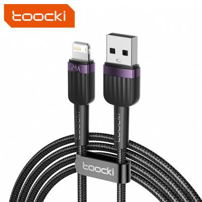 China Toocki 2.4A USB Cable For Iphone New Arrival Competitive Price 2.4A Fast USB 2.0 Data Transfer 2M USB Charging Cable For Apple Iphone for sale