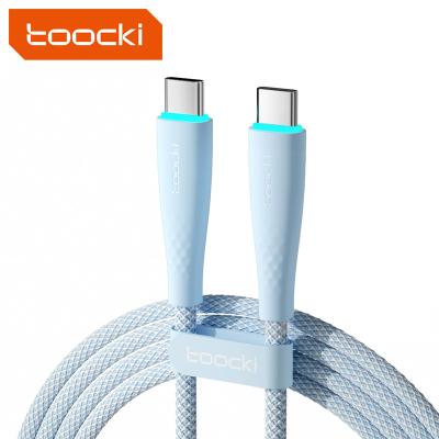 China Wholesale China New Arrival Toocki PD 100W Cable USB-C To Type-C Blue Purple Fast Strip Charger 100W Fast Cable For Xiaomi for sale