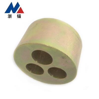 China metal construction material coupler rebar prestressed anchor head and wedge Series 13 & Series 15 for sale