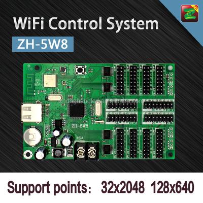 China Outdoor Advertising Led WIFI Control System LED Display Controller Mobile Cards Support Wireless Phone To Send Message for sale