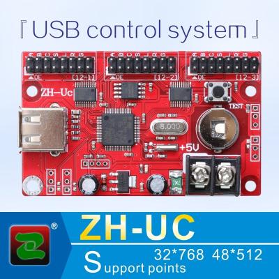 China Indoor Zhonghang P10 Led Screen Advertising Display ZH-UC Control Card for sale