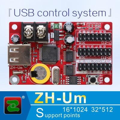 China Indoor zhonghang p10 rgb led control board support red green blue color indoor screen controller ZH-Um for sale