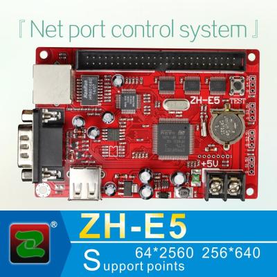 China Indoor Zhonghang ZH-E5 led display screen usb disk network serial port control card for sale