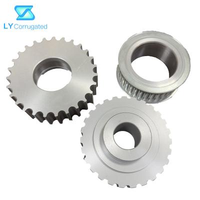 China Galvanized Carton Machine Spare Parts Straight Bore Synchronous Pulley Conveyor Belt Wheel Te koop