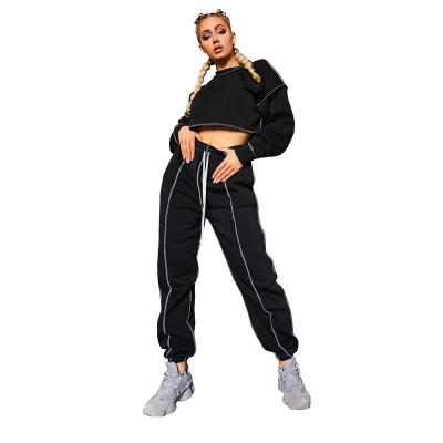 China Factory YND0184 QUICK DRY two pieces jacket and short sweatpants with long sleeves high quality for women for sale