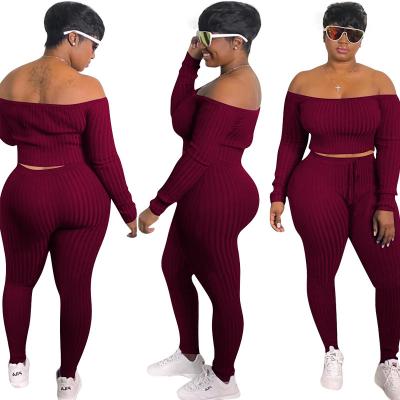 China YND951120 QUICK DRY 2021 Top Ropa De Mujeres Plus Size Women Clothing Fashion Women Autumn Clothes Women Two Piece Outfits Set High Quality for sale