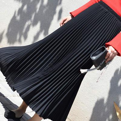 China YND0025 New Arrivlal Hot Selling Anti-Static Bust Chiffon Pleated Skirts are Hot on Amazon in Summer Casual Dresses for sale