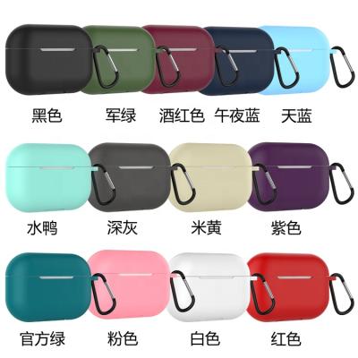 China Protective Thickening Type Soft Silicone Earphone Case Shockproof Protective Cover For Airpod pro 3 for sale