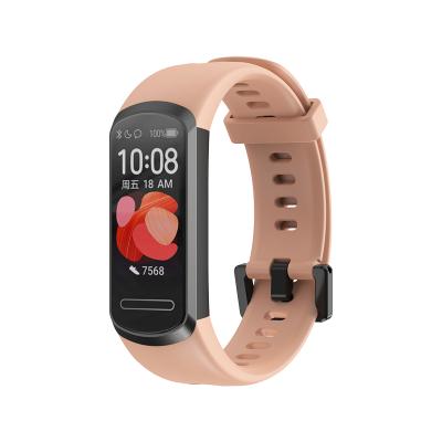 China High Quality Water Resistant Silicone Strap Watch Band For Huawei Band 4 Smart Watch for sale