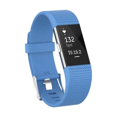 China Water Resistant For Fitbit Charge 2 Strap Soft Wrist Band Replacement Silicone Adjustable Wrist Band for sale