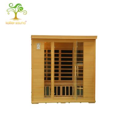 China Dual computer control panel control panel 1---4 person carbon fiber far infrared sauna for sale