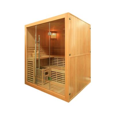 China 2017 Computer Control Panel Factory Direct Sale 3 Person Steam Sauna Room for sale