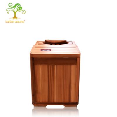 China Computer Control Panel One Person Wooden Barrel Mini Portable Steam Sauna Room for sale