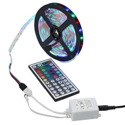 China Hotel High Quality TV Backlight 5 DMM Wire Strip With 44 Keys Remote Control RGB Led Strip DC12V 24W Led Strip Night Light for sale