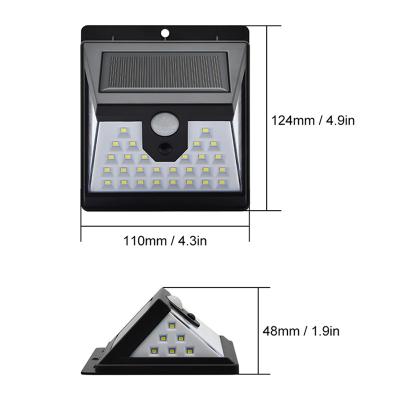 China 40 Modes LED Power Indicator Light 3 Modes Human Body Residential Solar Collector Solar Outdoor Waterproof Garden for sale