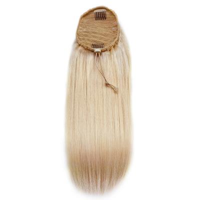 China Original Pure Remi High Ponytail Hair, 613 Straight Ponytail Hair, Ponytail Hair For Black Women for sale