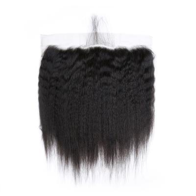 China All Style Yaki Straight Good Quality Transparent 13*4 Hair Swiss Lace Frontal Closure HD For Women for sale