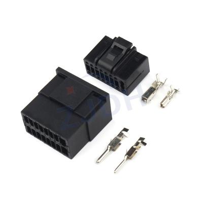 China Car Connector Manufacturers Selling ZJDH 16 Pins ISO Connector Auto Connector For Radio Wire Harness 01-16P-21/01-16P-11 for sale