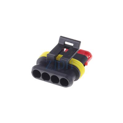 China Pa66 Manufacturers Selling ZJDH 1.5 Waterproof 4 Pin Wire Connector Automobile Wire Harness282106-1 282088-1 for sale